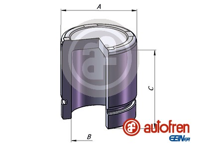 Piston, brake caliper - D025639 AUTOFREN SEINSA