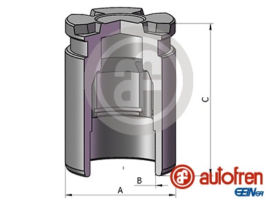 Piston, brake caliper - D025698 AUTOFREN SEINSA