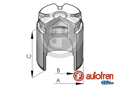 Piston, brake caliper - D025745 AUTOFREN SEINSA