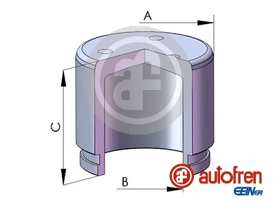 Piston, brake caliper - D025822 AUTOFREN SEINSA