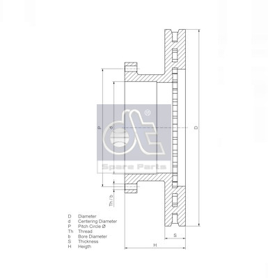 Brake Disc - 1.18761 DT Spare Parts