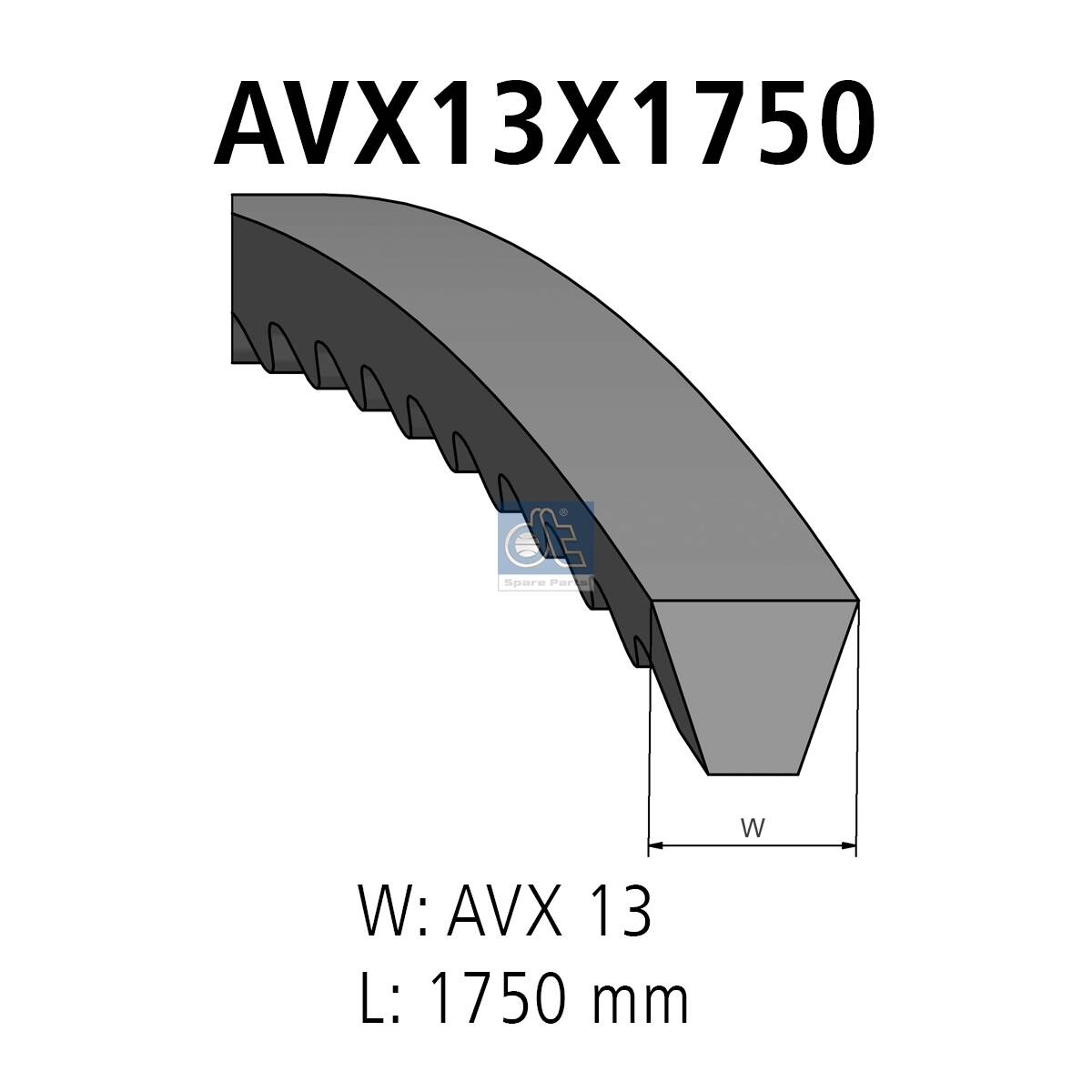 V-Belt - 1.21214 DT Spare Parts