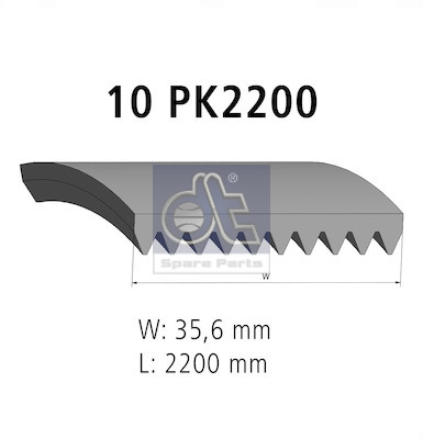 V-Ribbed Belt - 1.51506 DT Spare Parts