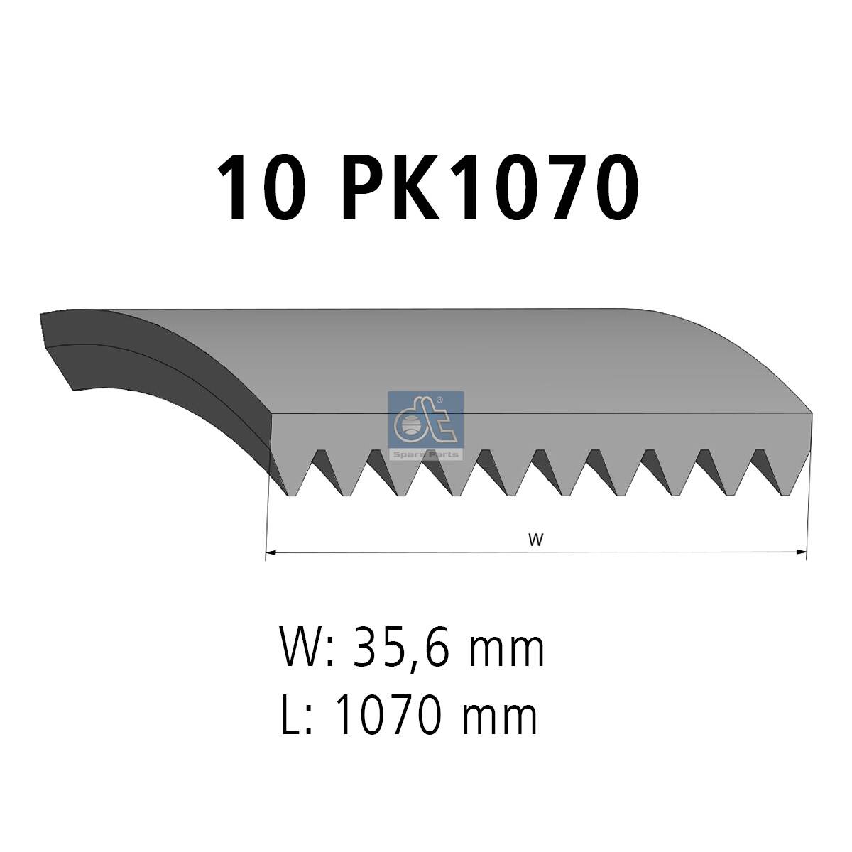 Поликлиновой ремень - 2.15410 DT Spare Parts
