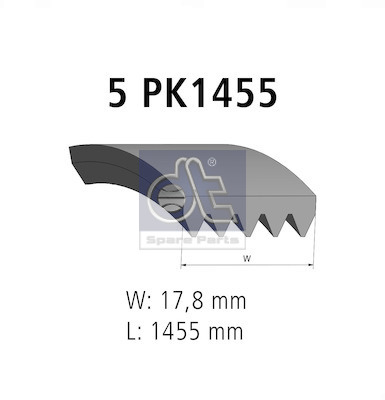 Cinghia Poly-V - 2.15556 DT Spare Parts