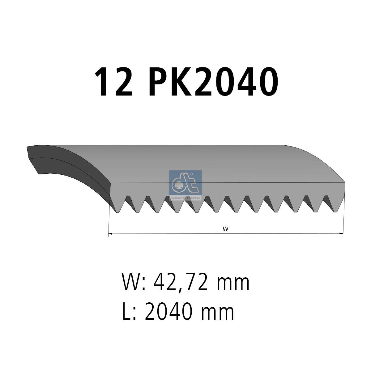 V-Ribbed Belt - 3.34335 DT Spare Parts