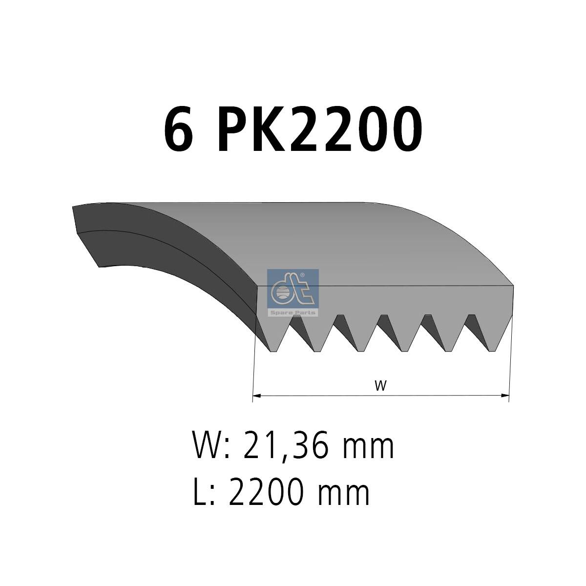 V formos rumbuoti diržai - 3.34345 DT Spare Parts