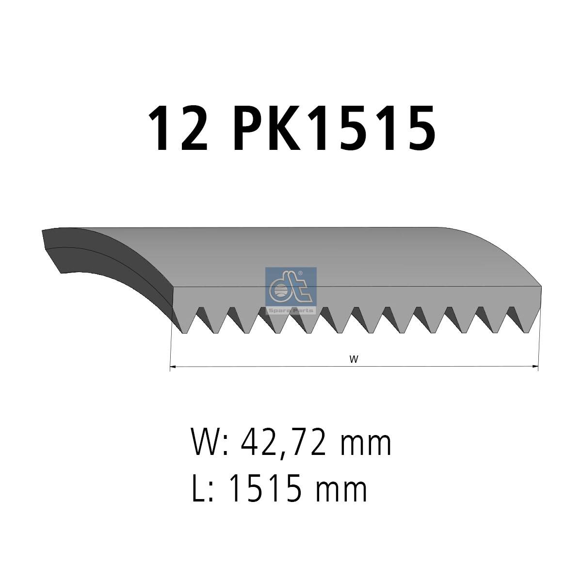 Cinghia Poly-V - 4.80391 DT Spare Parts