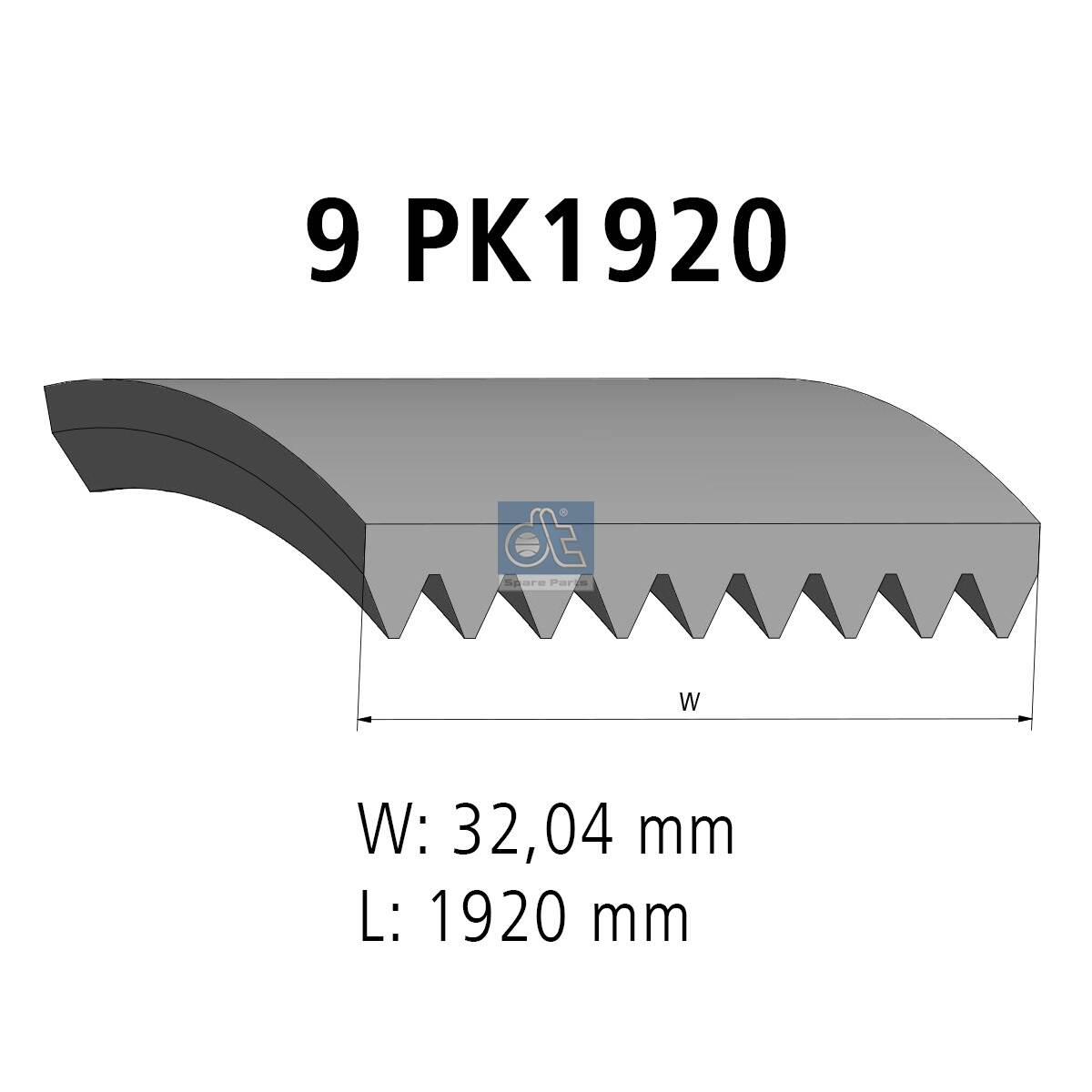 Cinghia Poly-V - 4.80682 DT Spare Parts