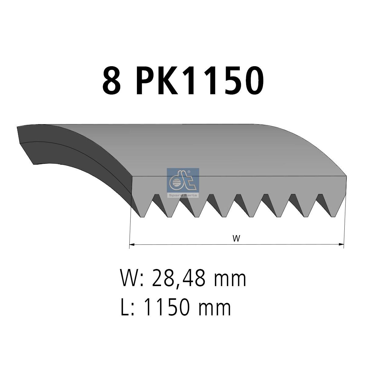 V-Ribbed Belt - 4.80735 DT Spare Parts