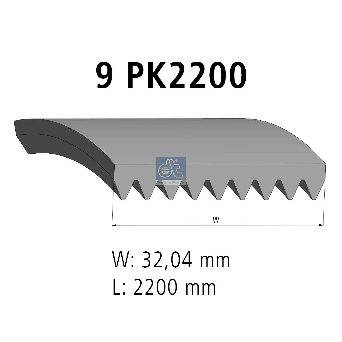 Cinghia Poly-V - 4.81018 DT Spare Parts