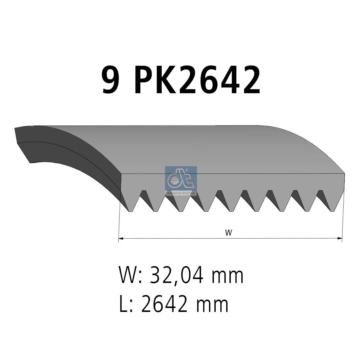 Cinghia Poly-V - 4.81019 DT Spare Parts