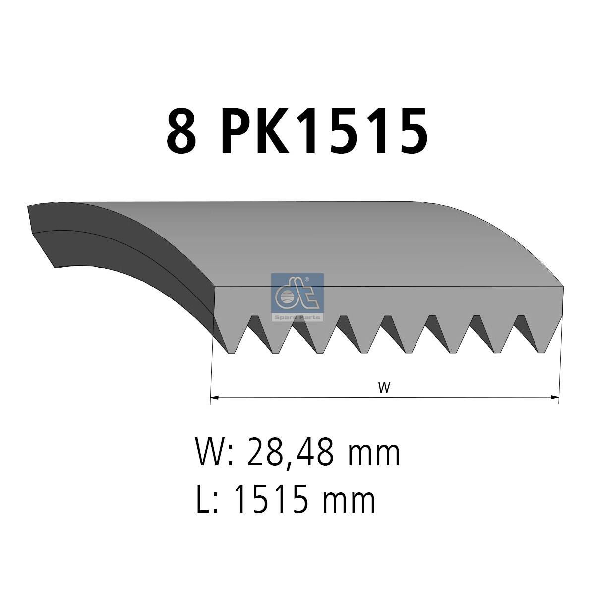 V-Ribbed Belt - 6.31520 DT Spare Parts