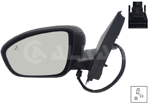 Specchio retrovisore esterno - 6145207 ALKAR