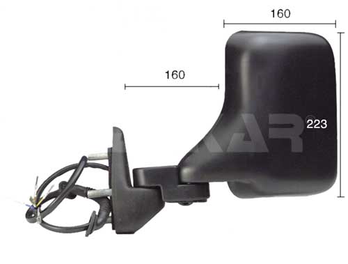 Specchio retrovisore esterno - 9225969 ALKAR