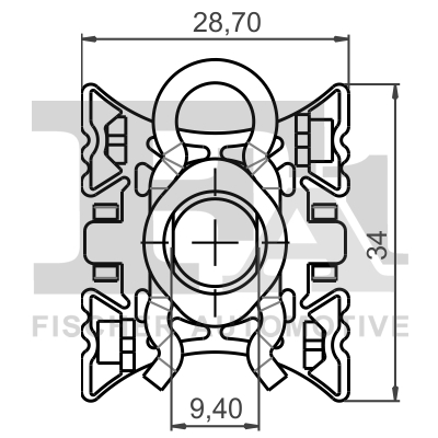 Плавающая колодка, стеклоподъемник - 10-40088.5 FA1