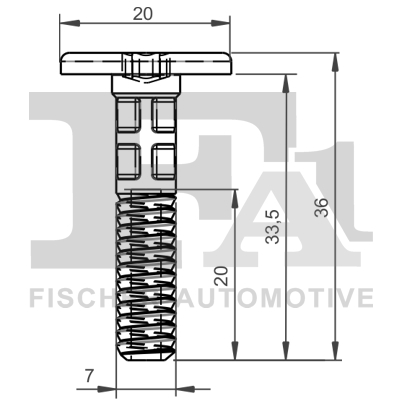Болт - 10-70002.5 FA1