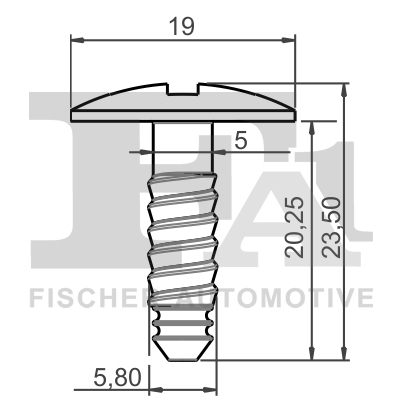 Clip, bumper - 11-10034.5 FA1