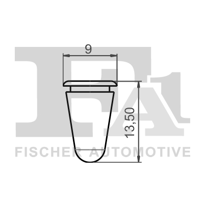 Clip, Fregio/Modanatura protettiva - 11-10038.5 FA1