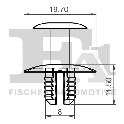 Clip, trim/protective strip - 11-20017.5 FA1