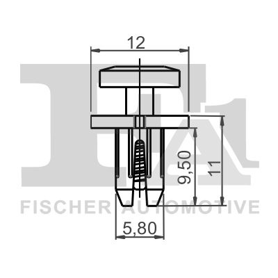 Зажим, молдинг / защитная накладка - 11-30002.5 FA1