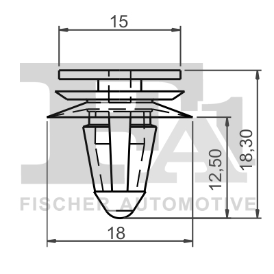 Clip, trim/protective strip - 11-40011.5 FA1