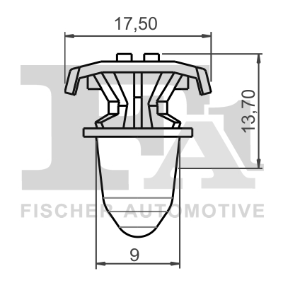 Clip, trim/protective strip - 11-40064.5 FA1