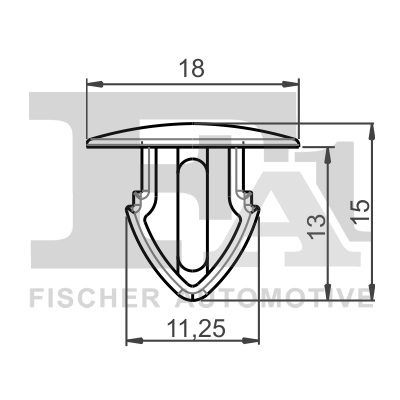 Clip, trim/protective strip - 11-40137.5 FA1