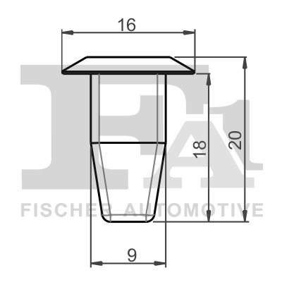 Clip, Fregio/Modanatura protettiva - 11-60012.5 FA1
