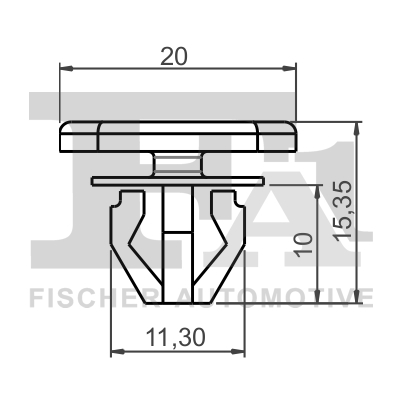 Clip, trim/protective strip - 13-40027.5 FA1