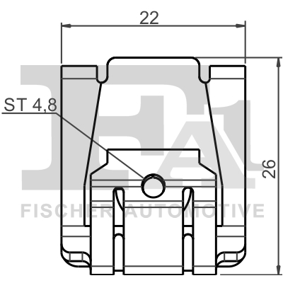 Blechmutter - 14-40088.10 FA1