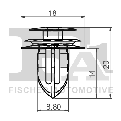 Зажим, молдинг / защитная накладка - 21-40035.5 FA1