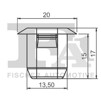 Clip, Zier-/Schutzleiste - 22-60001.5 FA1