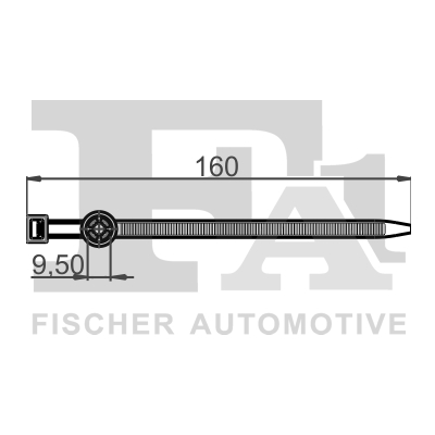 Кабельная стяжка - 33-50001.5 FA1