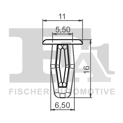 Clip, trim/protective strip - 75-10010.10 FA1