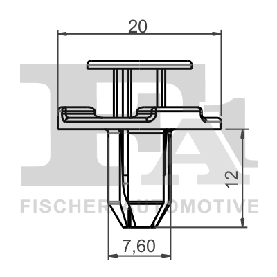 Clip, trim/protective strip - 75-20002.5 FA1