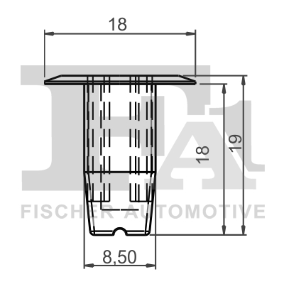 Clip, trim/protective strip - 75-60001.5 FA1