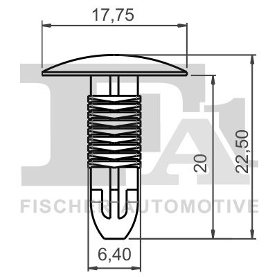 Clip, trim/protective strip - 76-10001.5 FA1