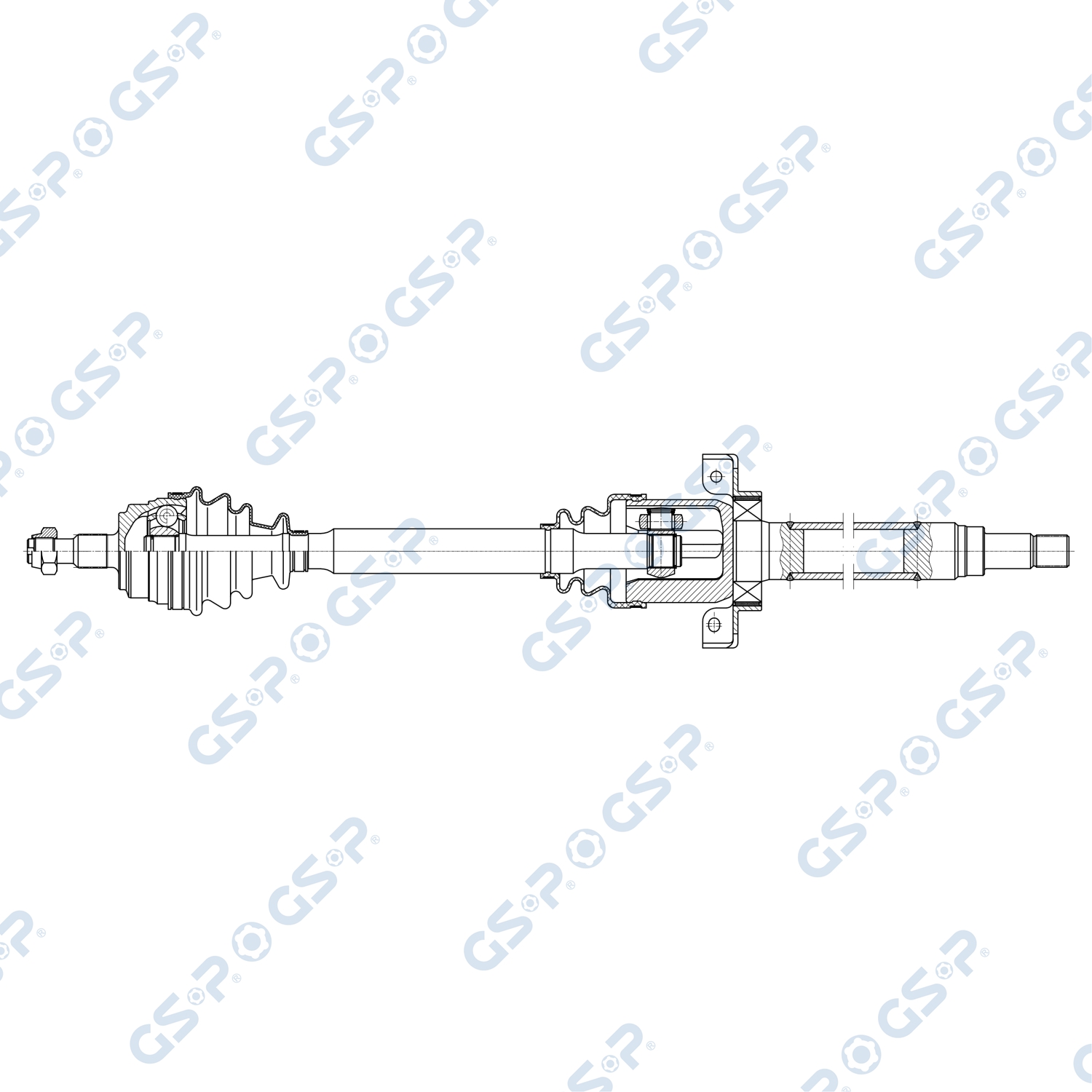 Albero motore/Semiasse - 235047 GSP
