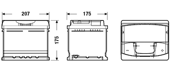 Starter Battery - CA472 CENTRA