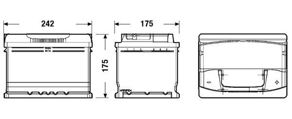Batteria avviamento - CA612 CENTRA