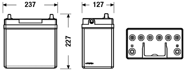Starterbatterie - CB456 CENTRA