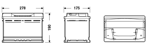 Starterbatterie - CB740 CENTRA