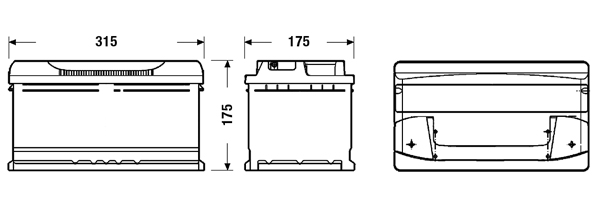 Starter Battery - CB802 CENTRA