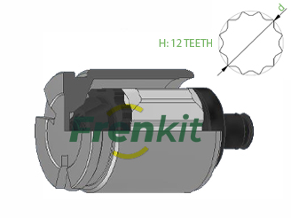 Pistone, Pinza freno - K425203 FRENKIT