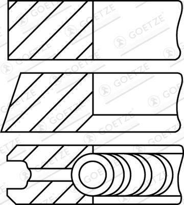 Piston Ring Kit - 08-110500-10 GOETZE ENGINE