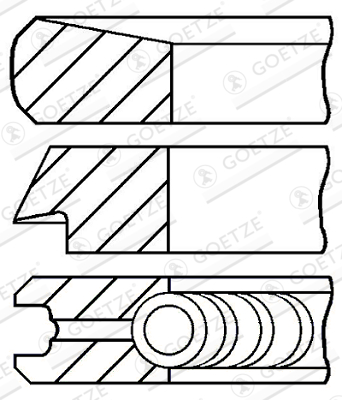 Kolbenringsatz - 08-112700-00 GOETZE ENGINE