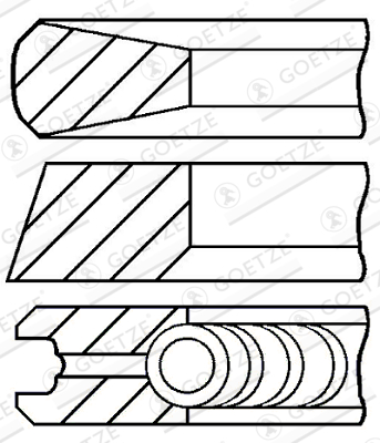 Piston Ring Kit - 08-135300-00 GOETZE ENGINE