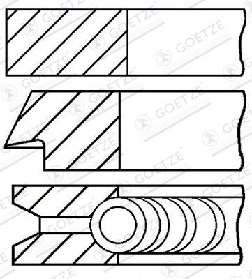 Piston Ring Kit - 08-138900-00 GOETZE ENGINE