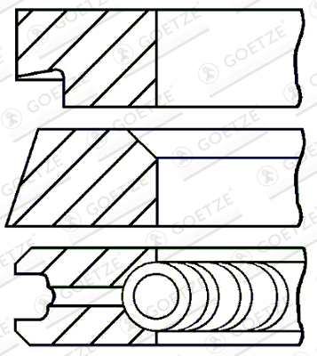 Piston Ring Kit - 08-145400-00 GOETZE ENGINE